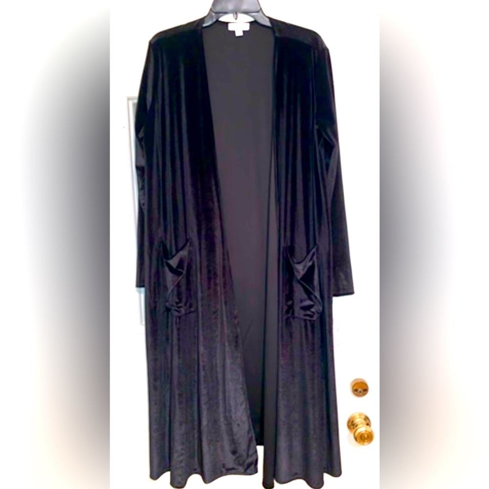Lularoe Sarah Velvet material, long cardigan